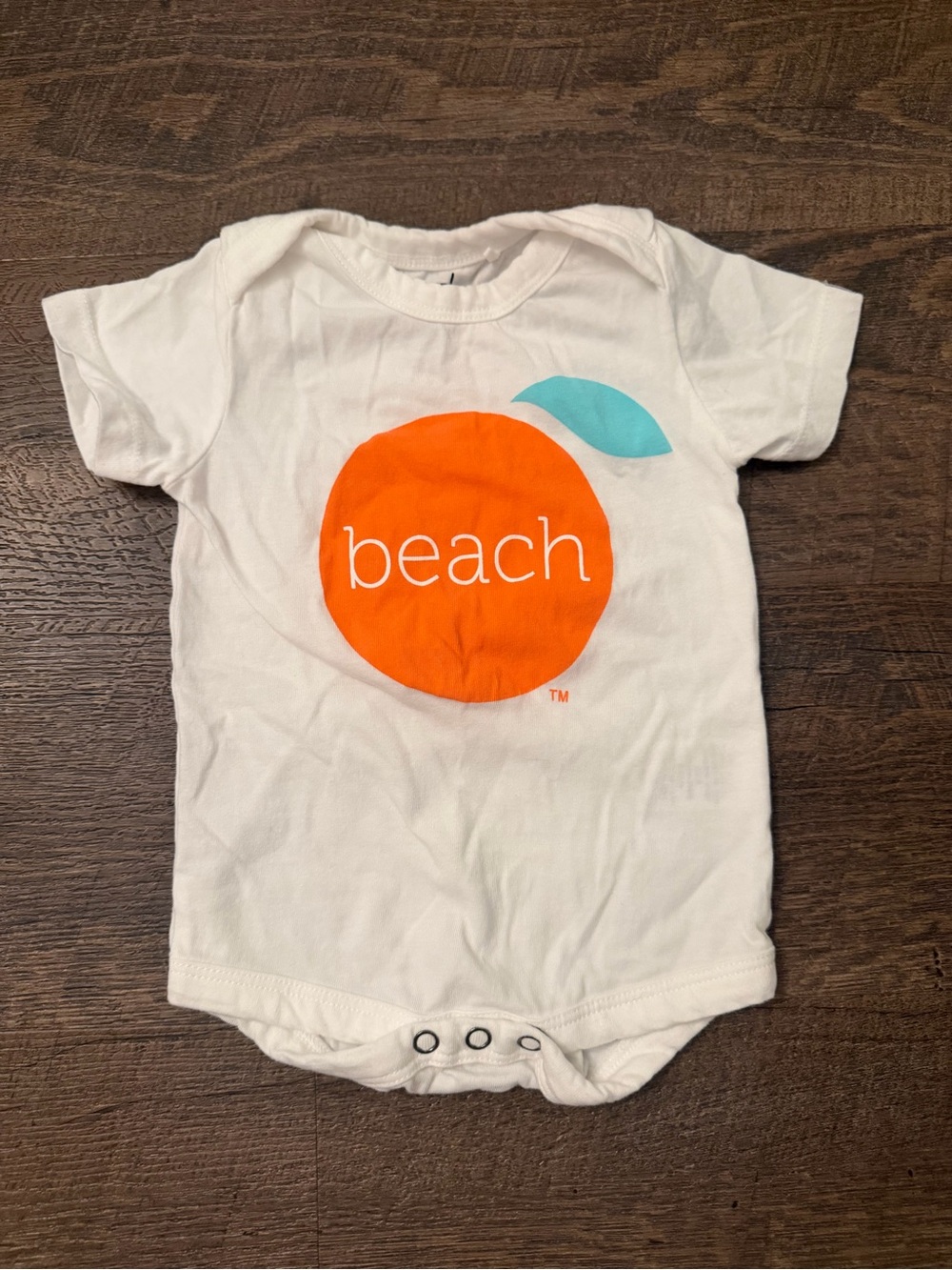Orange Beach baby onesie